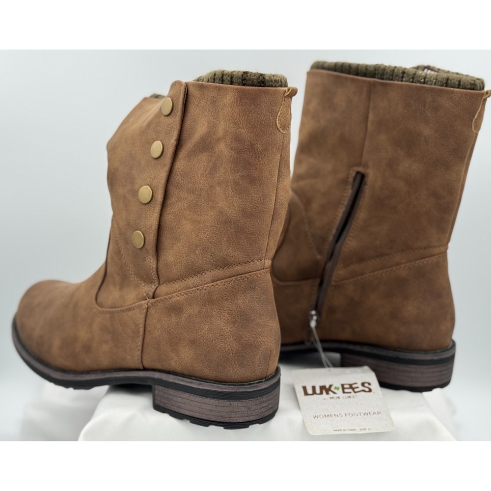 Lukees by Muk Luks Women's Boots - Brown - Size 11 - NEW W/Tags - 10 1/2 IN High